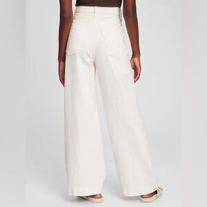 GAP White Flare Wide Leg Jeans High-Rise
